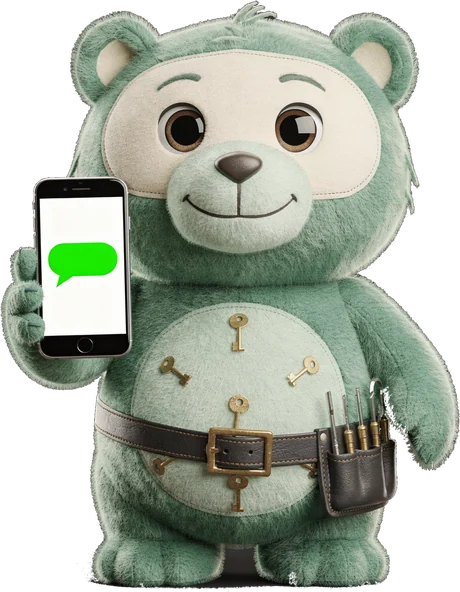 Mascotte SerrurierWhatsApp